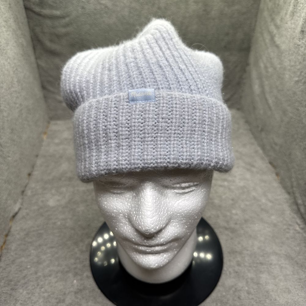 Madewell Beanie Alpaca Knit Cap Hat Light Blue Apres Ski Winter